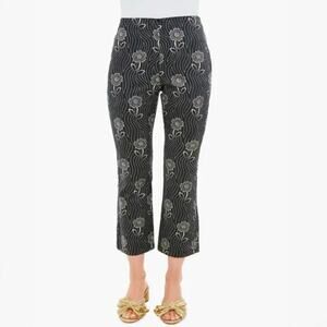 Tuckernuck Ashford Cropped Stretch Cotton Pants in Giverny Gardens Size M